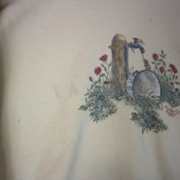 Northern Reflection Garden Mice Flower Garden Mens Crewneck Sweater Thick - Picture 4 of 7